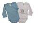 Frühchen 44 Doppelpack Dimo Wickelbody Body Langarm Jungen Weiß/Blau Baby 