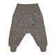 Maximo GOTS Baby Hose Schlupfhose Wollhose Wollfleece Pumphose Braunmeliert Unisex