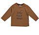 Salt and Pepper Jungen T-Shirt Langarm Langarmshirt Braun/Caramel Baby Kinder Dino 