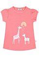 Salt and Pepper Mädchen T-Shirt Pink Zebra Giraffe Sommer Kinder 