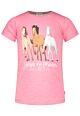Salt and Pepper T-Shirt Kurzarm Pferd Mädchen Kinder Sommer Pink
