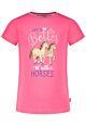 Salt and Pepper T-Shirt Kurzarm Pferd Schmetterling Mädchen Kinder Sommer Pink