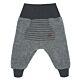 Maximo GOTS Baby Hose Schlupfhose Wollhose Wollfleece Pumphose Grau Mädchen Jungen