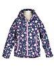 Outburst Softshelljacke Jacke Übergangsjacke Wasserdicht Blumen Blau Mädchen Kapuze Kinder