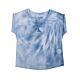 ESPRIT Mädchen T-Shirt Shirt Kurzarm Blau Batik Möwe Kinder 