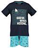 Blue seven Jungen Nachtwäsche Pyjama Kurz Schlafanzug Zweiteilig Shirt Hose Hai Kinder 