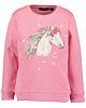 BLUE SEVEN Mädchen Sweatshirt Shirt Langarm Pink Pferd Kinder 