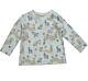 Dimo Shirt Langarmshirt Beige Baby Erstlingsausstattung Tiere  Jungen