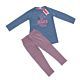 Kanz Mädchen Schlafanzug 2-teilig Blau Pyjama Nachtwäsche Kinder Größe 92
