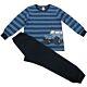 Kanz Jungen Nachtwäsche Pyjama Schlafanzug Zweiteilig Shirt Hose Truck Blau Kinder