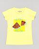 Losan Mädchen T-Shirt Kurzarm Gelb Melone Pailletten Kinder Sommer