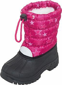 steen karbonade nooit Playshoes Kinder Stiefel Winterstiefel Winter-Boots Mädchen Pink Sterne  Größe 22-31
