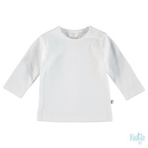 Feetje Shirt Langarm Baby Weiß Uni Größe 50-68 Basic