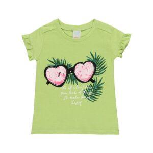 boboli Mädchen Shirt Kurzarm Grün Kinder Sommer 