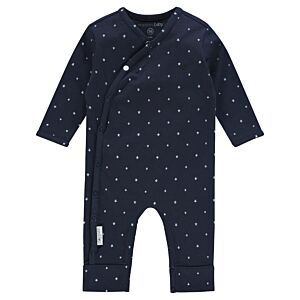 noppies Baby Schlafanzug Einteiler Overall Blau Marine Mädchen Jungen Sterne Basic