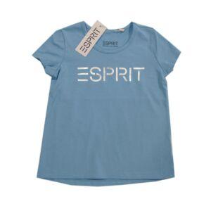 ESPRIT Kinder T-Shirt Kurzarm Logoprint Sommer Mädchen Blau 