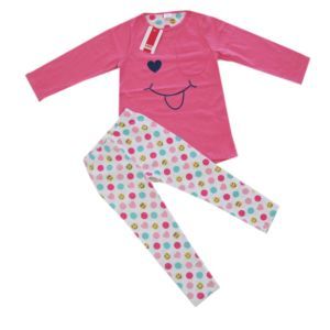 Kanz Mädchen Schlafanzug 2-tlg Nachtwäsche Pyjama Pink Kinder Größe 92