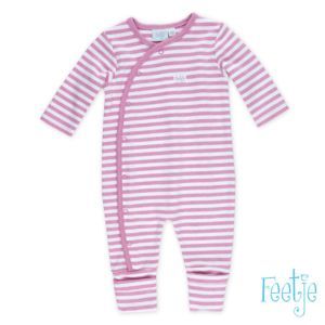Feetje Baby Schlafanzug Einteiler Overall Rosa Mädchen Größe 50-56 Basic