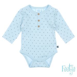 Feetje Baby Body Einteiler Blau Erstausstattung Frühchenkleidung Größe 44-74 Basic