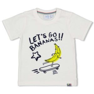 Feetje Jungen T-Shirt Banane Weiß Baby Sommer Kurzarm Größe 74-86